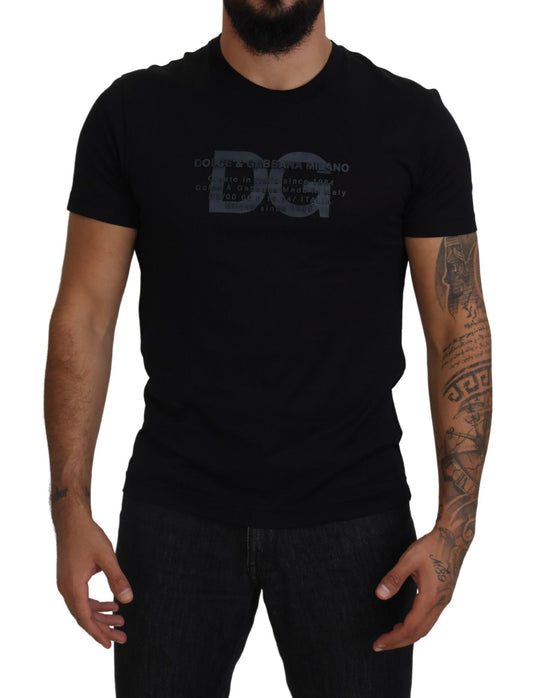 Dolce & Gabbana Black Logo Crew Neck Short Sleeves T-shirt - DEA STILOSA MILANO