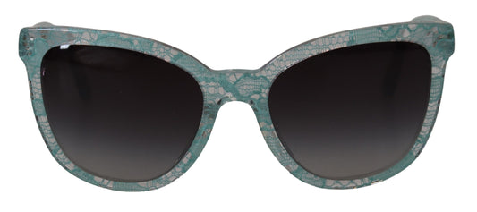 Dolce & Gabbana Blue Lace Crystal Acetate Butterfly DG419C Sunglasses - DEA STILOSA MILANO