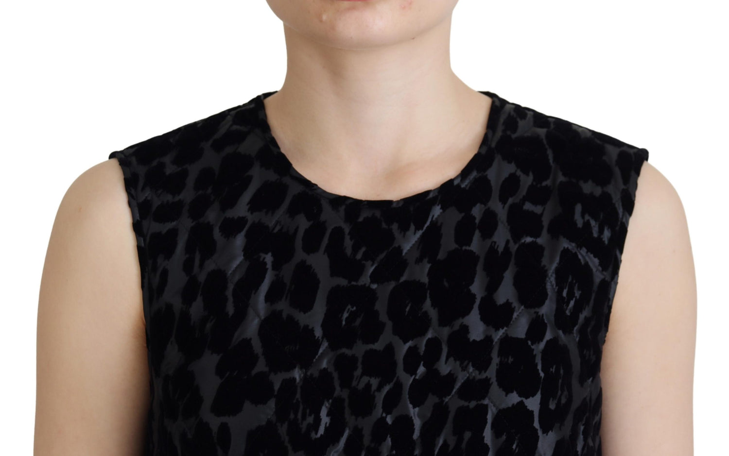 Dolce & Gabbana Black Leopard Shift Mini Polyester Dress - DEA STILOSA MILANO
