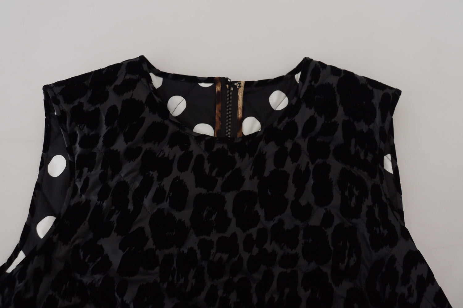 Dolce & Gabbana Black Leopard Shift Mini Polyester Dress - DEA STILOSA MILANO