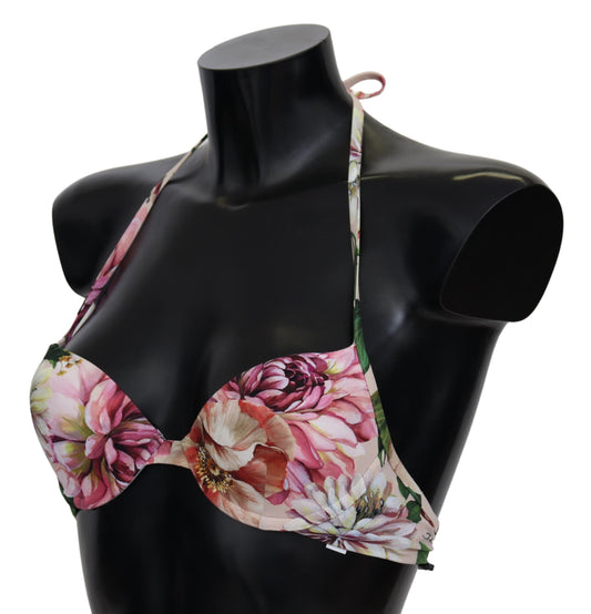 Dolce & Gabbana Multicolor Floral Swimsuit Beachwear Bikini Tops - DEA STILOSA MILANO