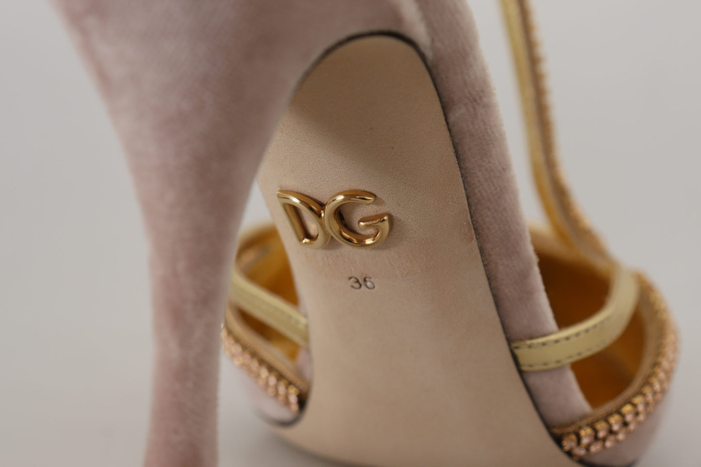 Dolce & Gabbana Pink Crystal T-strap Heels Pumps Shoes - DEA STILOSA MILANO