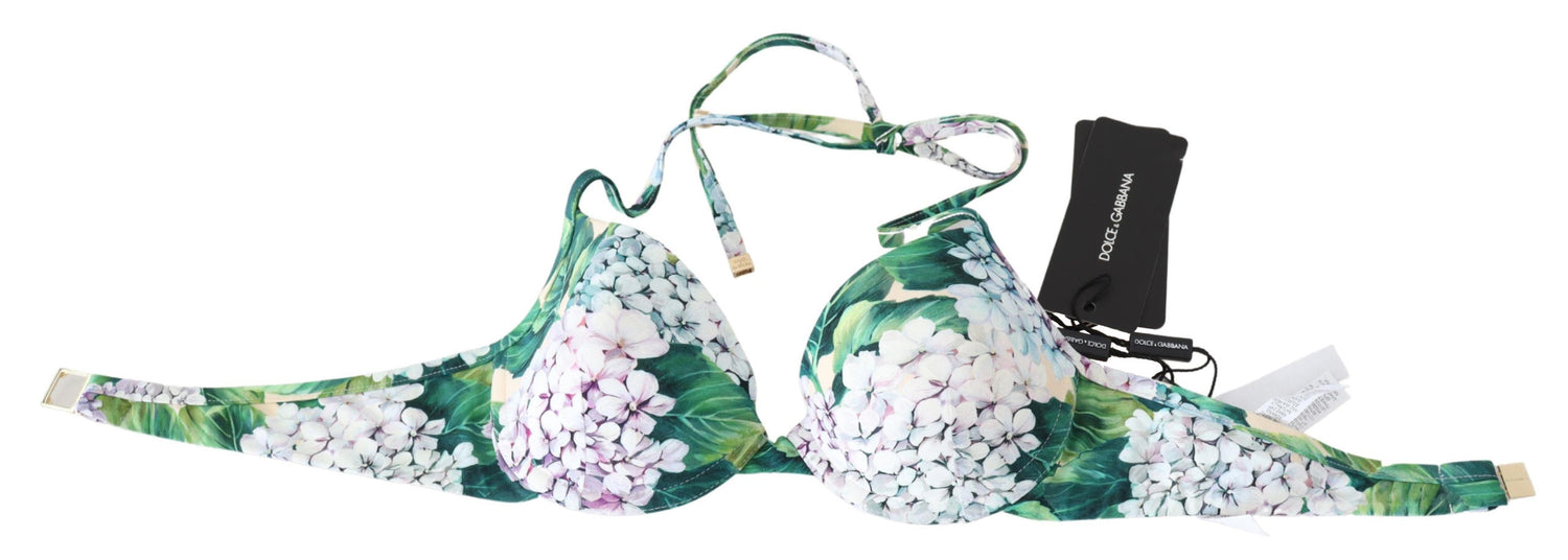 Dolce & Gabbana Multicolor Floral Print Beachwear Bikini Tops - DEA STILOSA MILANO