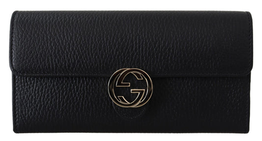 Gucci Black Icon Leather Wallet - DEA STILOSA MILANO