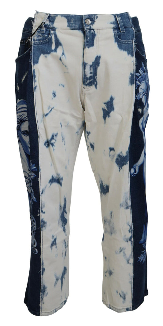Dolce & Gabbana Blue Ceasar Denim Cotton Loose Fit Jeans - DEA STILOSA MILANO