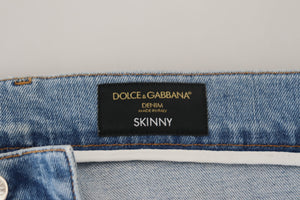 Dolce & Gabbana Blue Wash Slim Fit Cotton Denim Jeans - DEA STILOSA MILANO