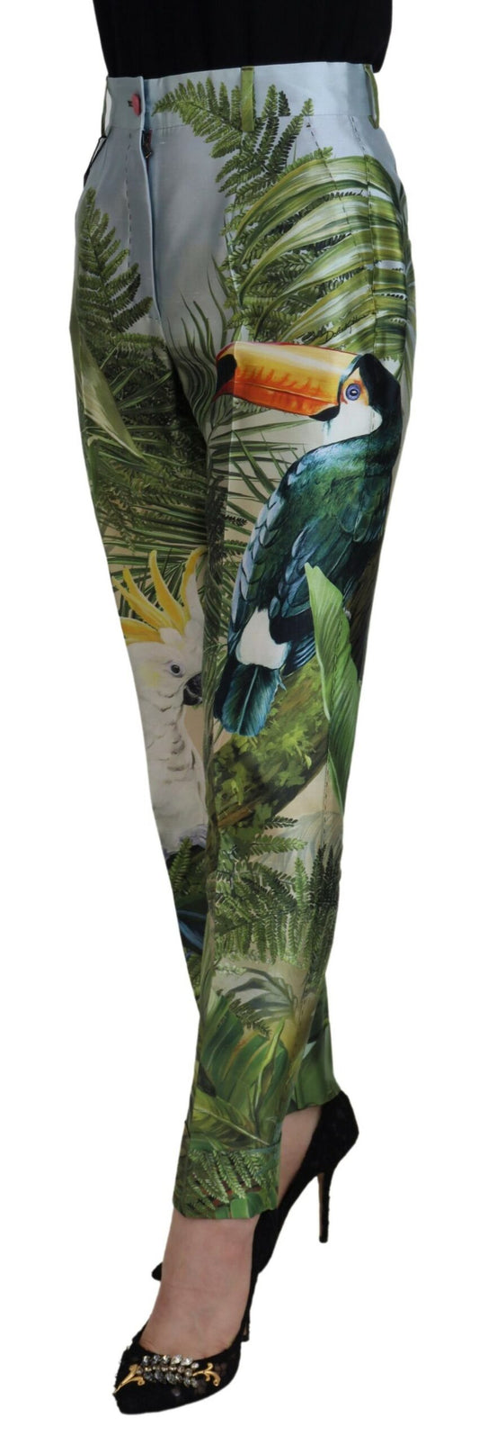 Dolce & Gabbana Multicolor JunglePrint Tapered Pants - DEA STILOSA MILANO