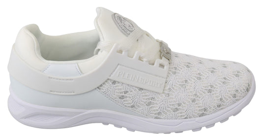 Philipp Plein White Polyester Casual Sneakers Shoes - DEA STILOSA MILANO