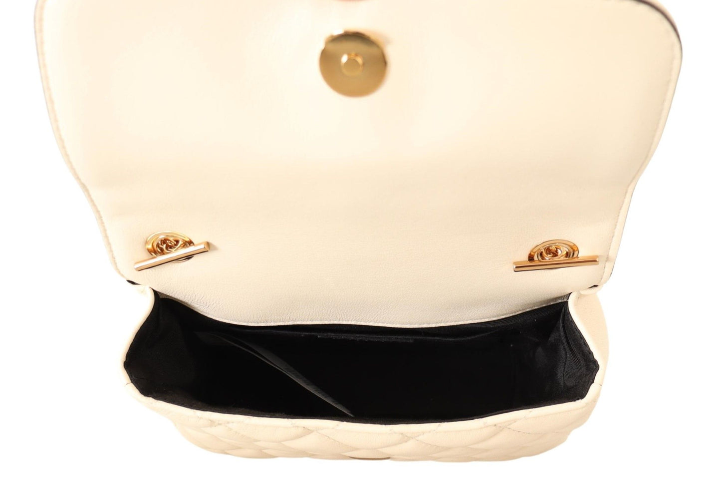 Versace White Nappa Leather Medusa Small Crossbody Bag - DEA STILOSA MILANO