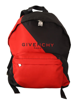 Givenchy Red & Black Nylon Urban Backpack - DEA STILOSA MILANO
