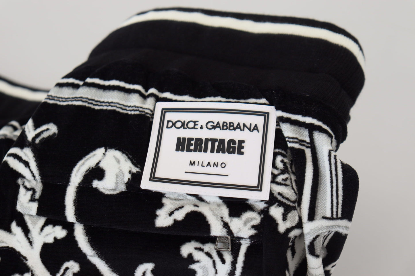 Dolce & Gabbana Black Cotton Heritage Sweatpants Jogging Pants - DEA STILOSA MILANO