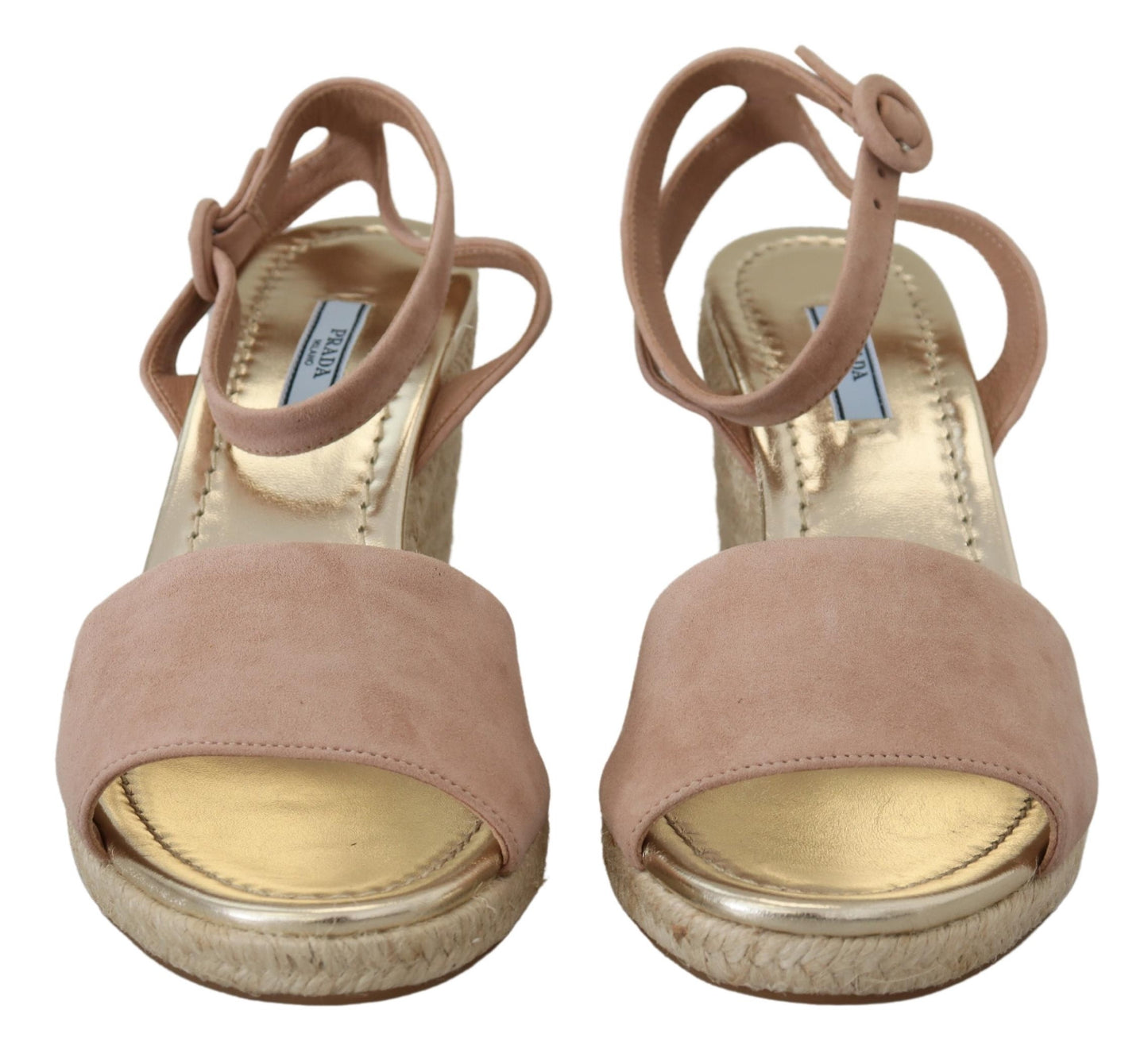 Prada Pink Suede Leather Ankle Strap Sandals - DEA STILOSA MILANO
