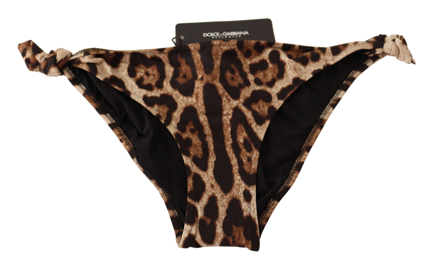 Dolce & Gabbana Bikini Bottom Brown Leopard Print Swimsuit Swimwear - DEA STILOSA MILANO