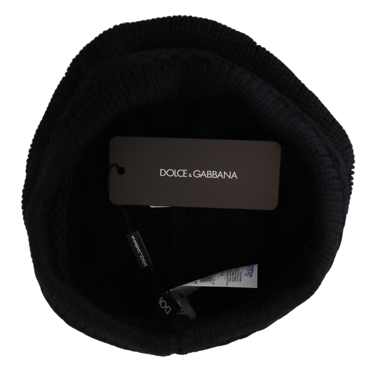 Dolce & Gabbana Black Virgin Wool Women Winter Beanie Cap Hat - DEA STILOSA MILANO