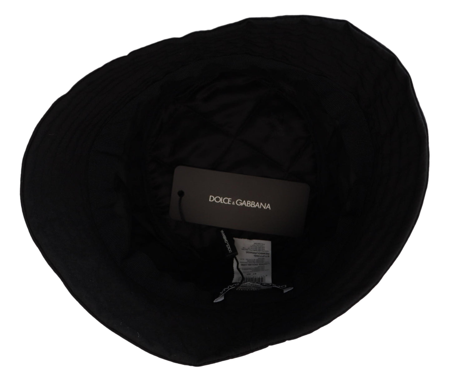 Dolce & Gabbana Black Nylon Women Bucket Cap Hat - DEA STILOSA MILANO