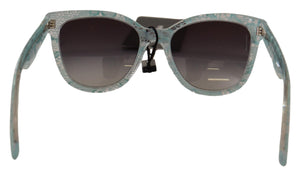 Dolce & Gabbana Blue Lace Crystal Acetate Butterfly DG4190 Sunglasses - DEA STILOSA MILANO