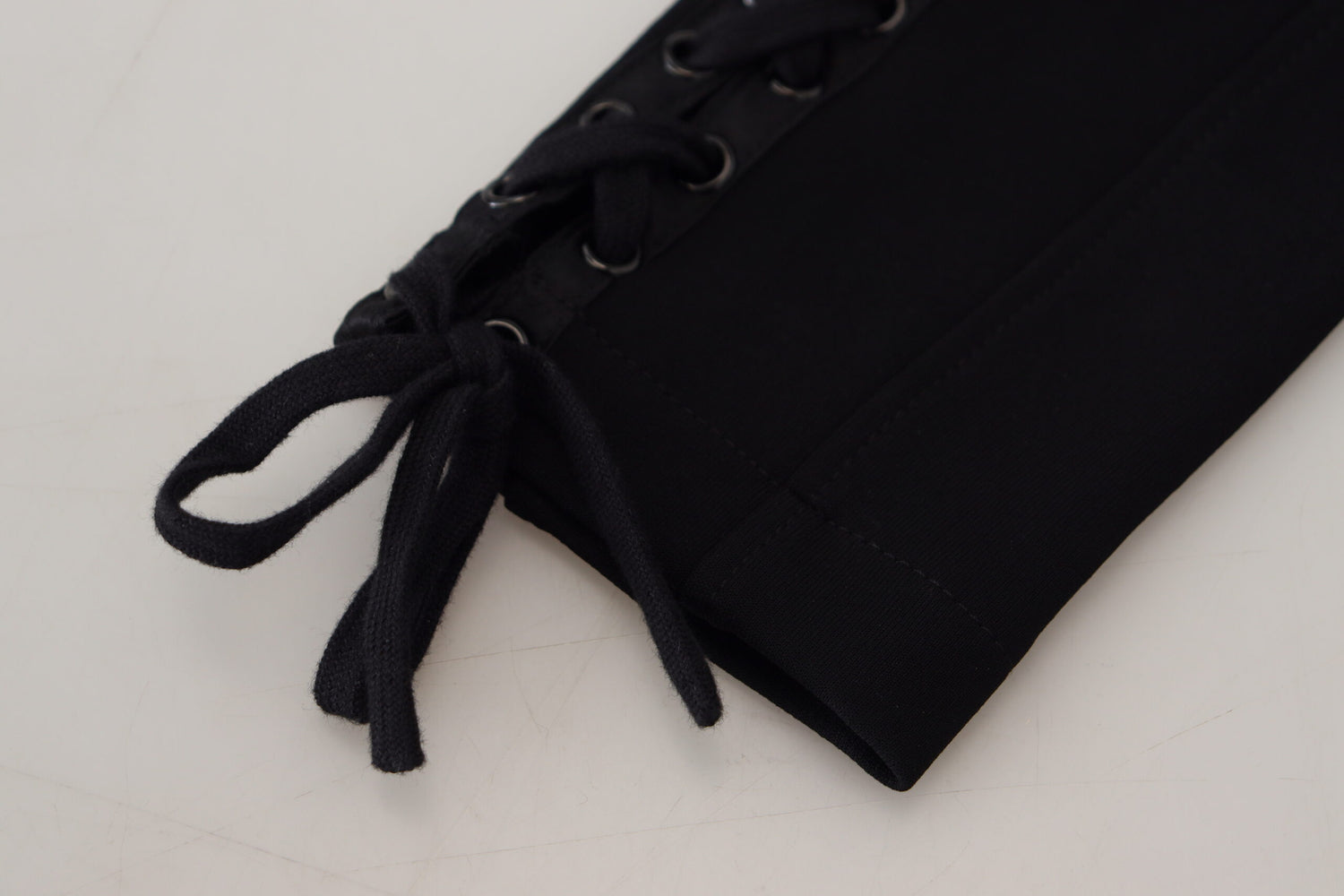 Dolce & Gabbana Black Viscose High Waist Cut Out Skinny Pants - DEA STILOSA MILANO