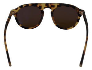 Dolce & Gabbana Brown Tortoise Oval Full Rim Sunglasses - DEA STILOSA MILANO