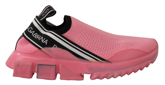 Dolce & Gabbana Pink Low Top Slip On Casual Sorrento Sneakers - DEA STILOSA MILANO