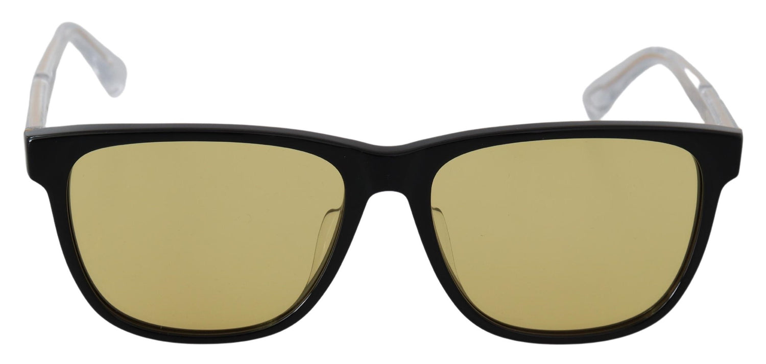 Diesel Black Frame DL0330-D 01E 57 Yellow Transparent Lenses Sunglasses - DEA STILOSA MILANO