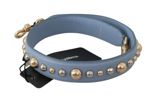 Dolce & Gabbana Blue Leather Handbag Accessory Shoulder Strap - DEA STILOSA MILANO