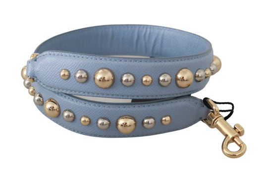 Dolce & Gabbana Blue Leather Handbag Accessory Shoulder Strap - DEA STILOSA MILANO