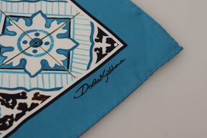 Dolce & Gabbana Multicolor Silk DG Logo Square Handkerchief Scarf - DEA STILOSA MILANO