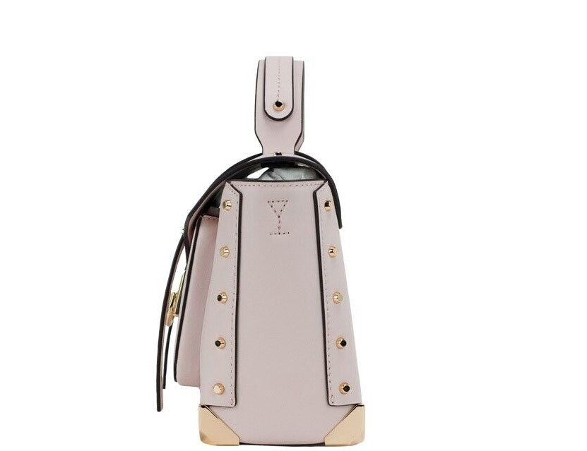 Michael Kors Manhattan Medium Powder Blush Leather Top Handle Satchel Handbag - DEA STILOSA MILANO