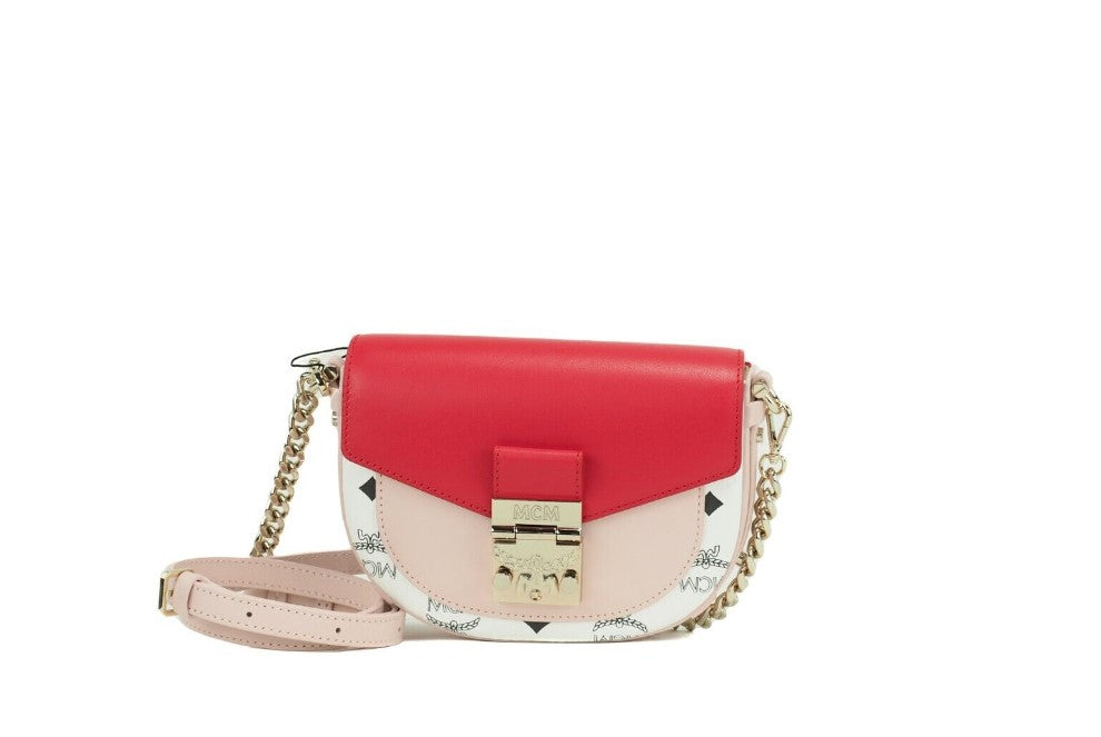 MCM Patricia Mini Firefly Red Visetos Leather Crossbody Belt Handbag Bag Purse - DEA STILOSA MILANO