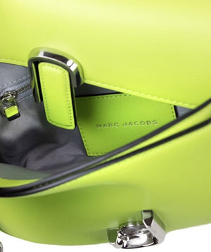 Marc Jacobs The J Marc Green Glow Smooth Leather Shoulder Crossbody Handbag - DEA STILOSA MILANO