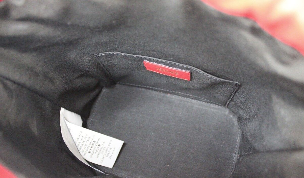 Versace Red Quilted Leather Drawstring Shoulder Bag Bucket Crossbody Handbag - DEA STILOSA MILANO