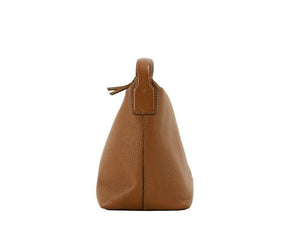 Tory Burch Thea Small Moose Pebbled Leather Slouchy Shoulder Handbag - DEA STILOSA MILANO