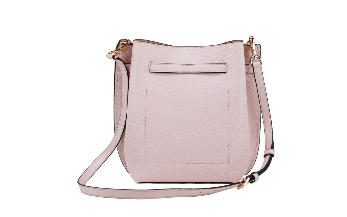 Michael Kors Emilia Small Powder Blush Pebble Leather Bucket Messenger Handbag - DEA STILOSA MILANO