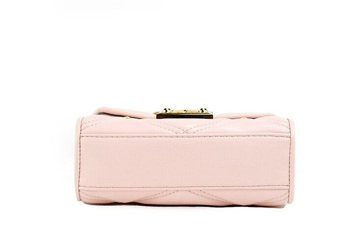 Michael Kors Serena Small Smooth Pink Vegan Leather Studded Flap Crossbody Bag - DEA STILOSA MILANO