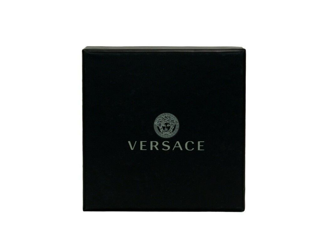 Versace Smooth Leather Matte Medusa Head Organizer Zip Card Case Wallet Black - DEA STILOSA MILANO