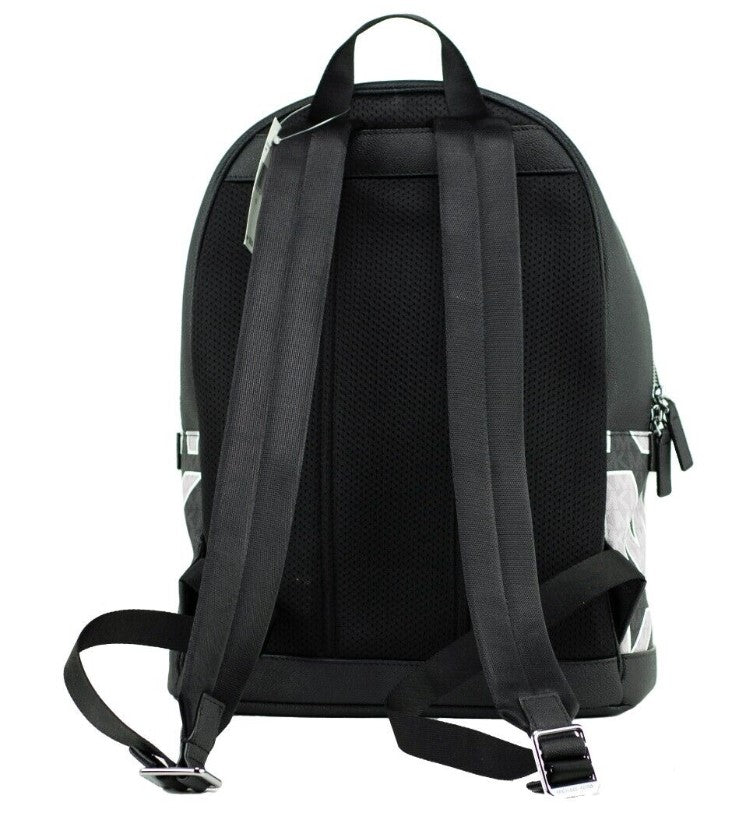 Michael Kors Cooper Black Signature PVC Graphic Logo Backpack Bookbag Bag - DEA STILOSA MILANO