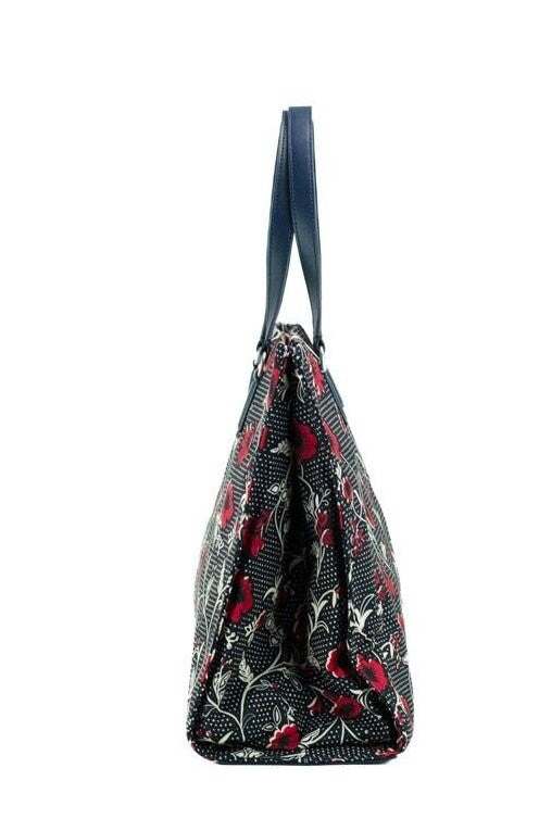 Tory Burch Medium Nylon Retro Batik Print Shoulder Tote Handbag - DEA STILOSA MILANO