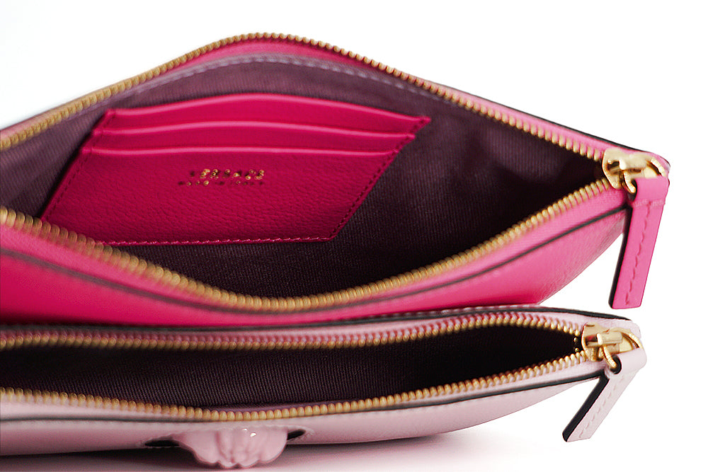 Versace Pink Calf Leather Pouch Bag - DEA STILOSA MILANO