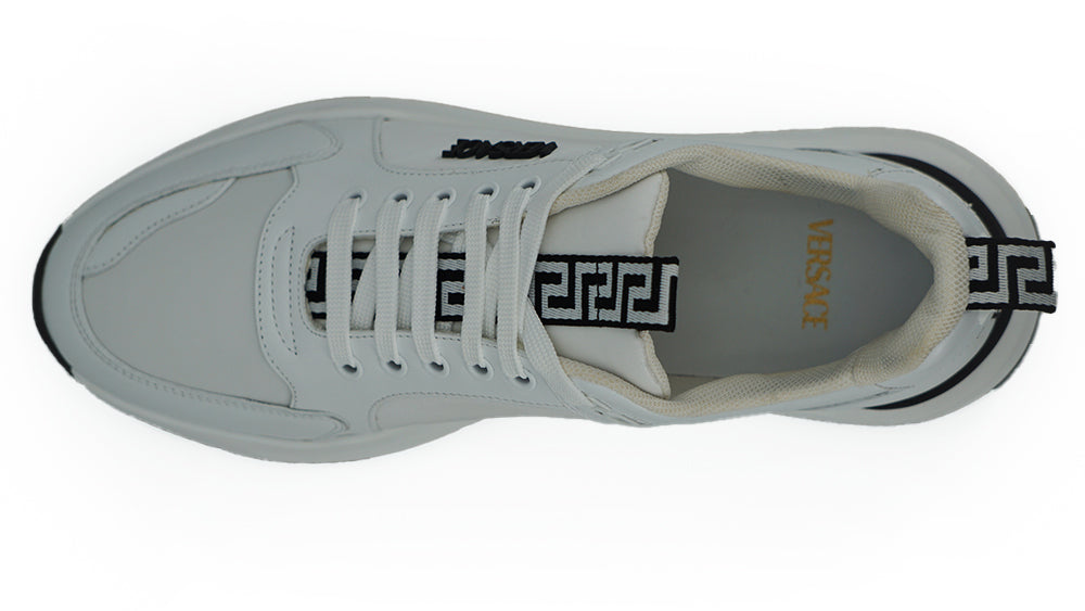 Versace White Calf Leather Sneakers - DEA STILOSA MILANO
