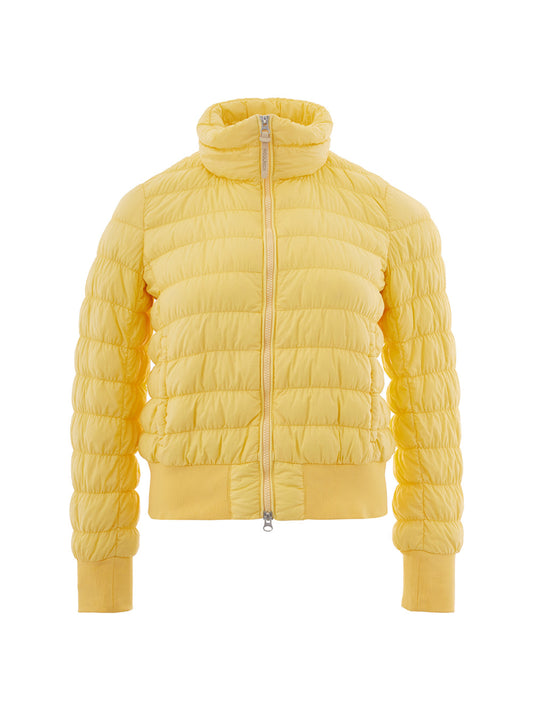 Woolrich Yellow Quilted Bomber Jacket - DEA STILOSA MILANO