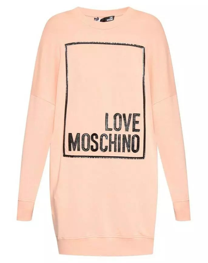 Love Moschino Pink Cotton Dress - DEA STILOSA MILANO