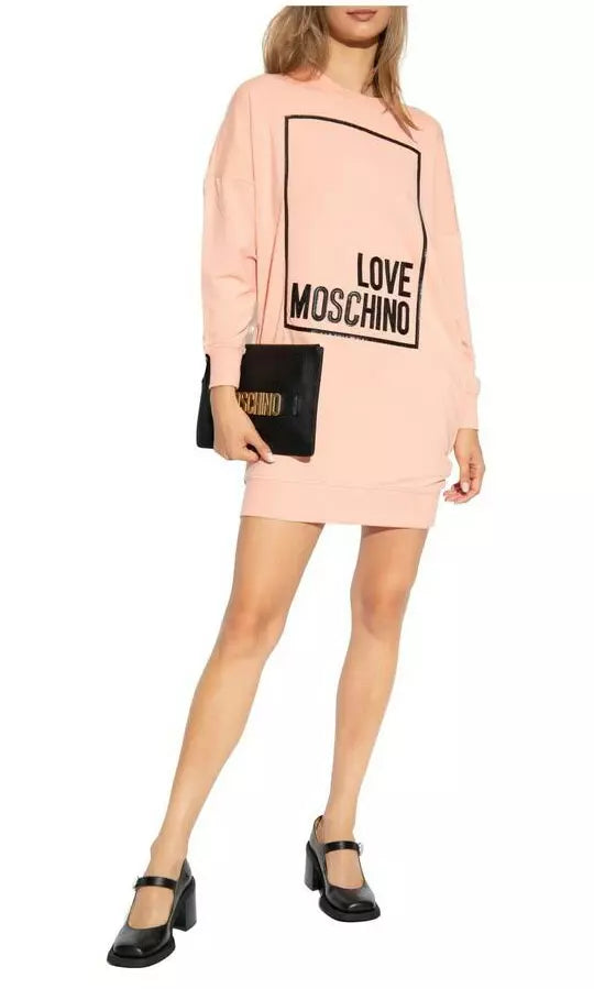 Love Moschino Pink Cotton Dress - DEA STILOSA MILANO