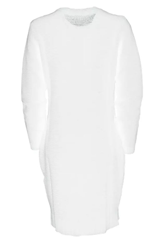 Love Moschino White Wool Dress - DEA STILOSA MILANO