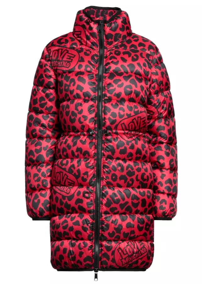 Love Moschino Red Polyester Jackets & Coat - DEA STILOSA MILANO