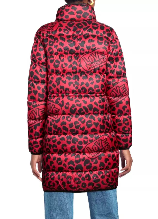 Love Moschino Red Polyester Jackets & Coat - DEA STILOSA MILANO