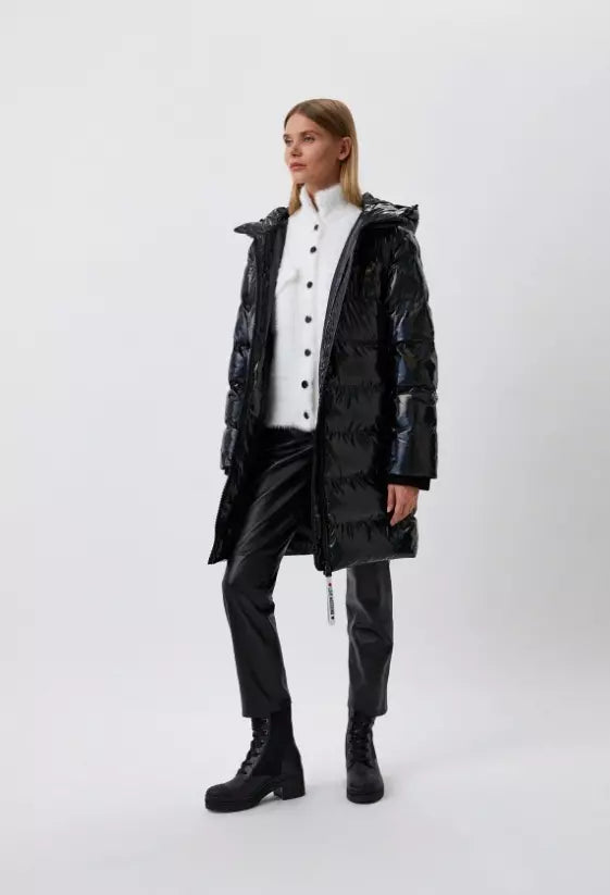 Love Moschino Black Polyester Jackets & Coat - DEA STILOSA MILANO