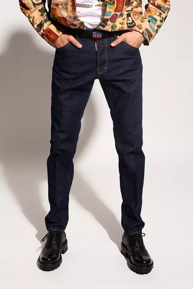 Dsquared² Blue Cotton Jeans & Pant - DEA STILOSA MILANO