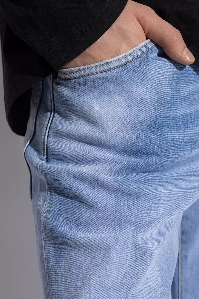 Dsquared² Light Blue Cotton Jeans & Pant - DEA STILOSA MILANO