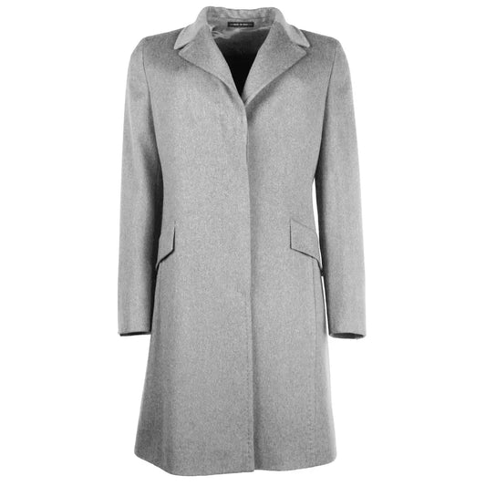 Made in Italy Gray Wool Vergine Jackets & Coat - DEA STILOSA MILANO