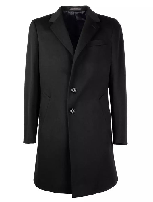 Made in Italy Black Wool Vergine Jacket - DEA STILOSA MILANO